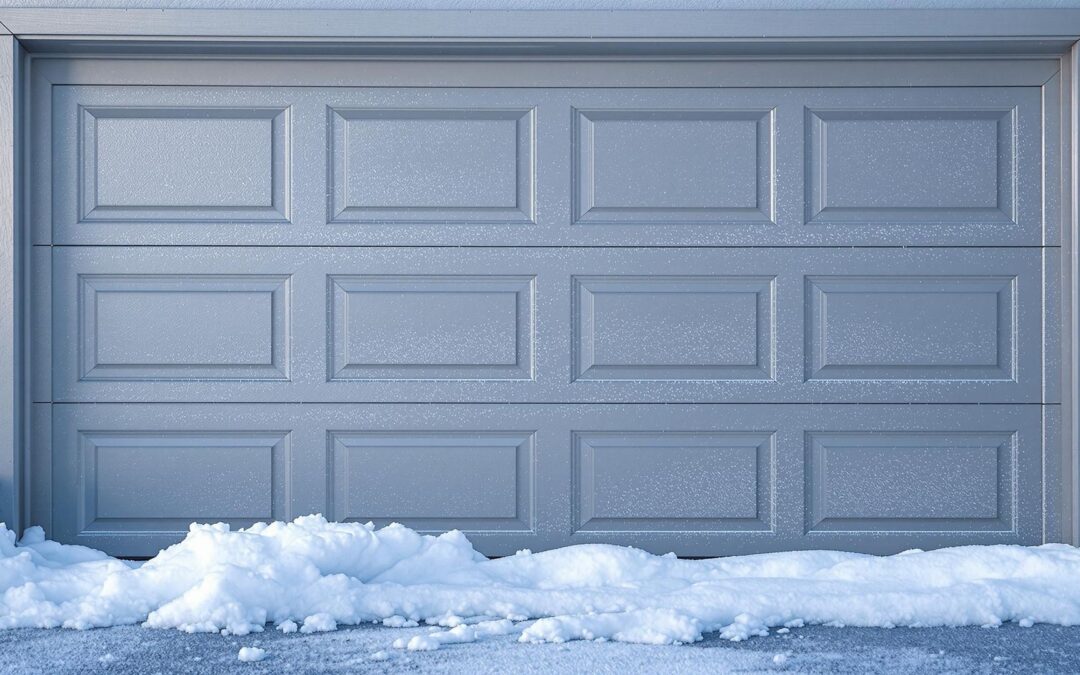 Nashville garage door in snow