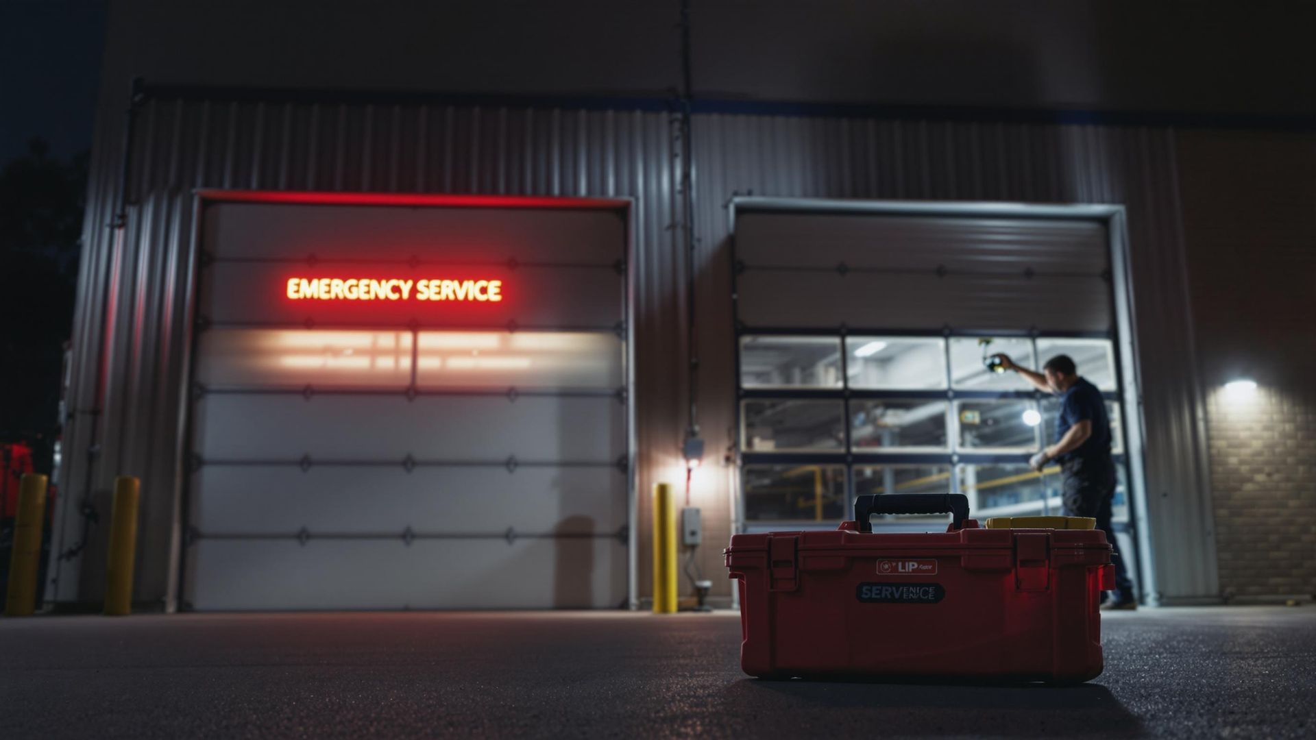 commercial garage door emergency